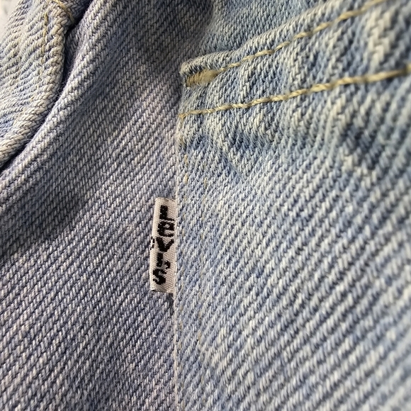 Levis Jeans Women 29x31 Vintage 90s 917 High Rise Bootcut Tie Dye Rigid Denim L2 - Picture 9 of 12